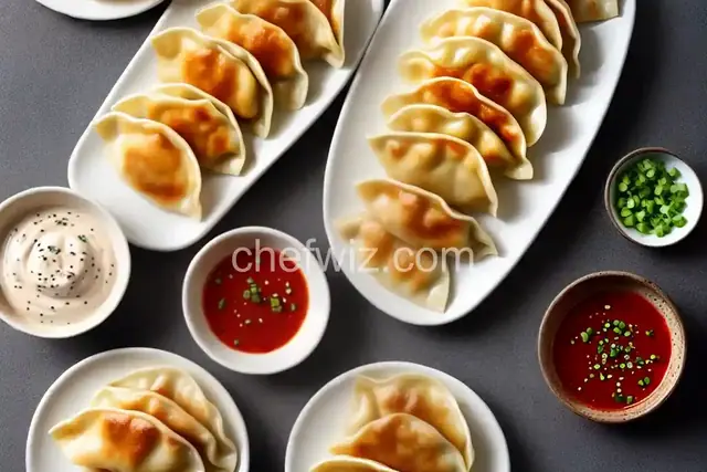 Potstickers with Spicy Dipping Sauce