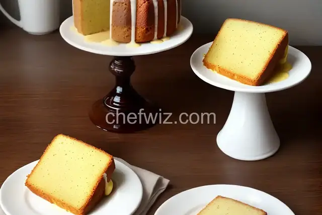 Pound Cake with Lemon Coconut Glaze