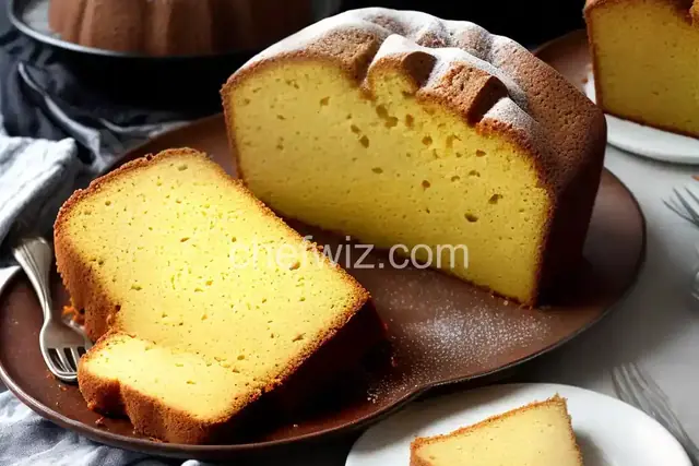 Pound Cake with Rum Topping