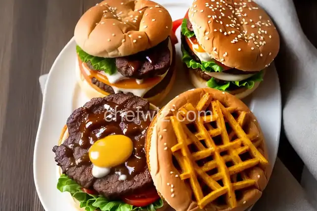 Poutine on the Ritz Burger