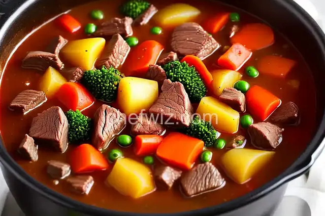 Pressure Cooker Beef and Vegetable Stew Recipe