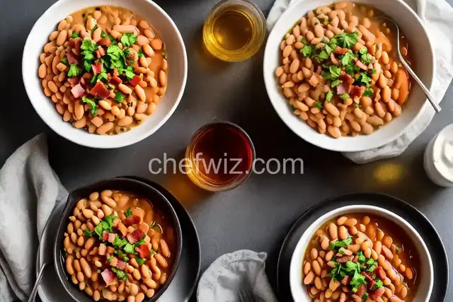Pressure Cooker Butter Beans with Beer and Bacon