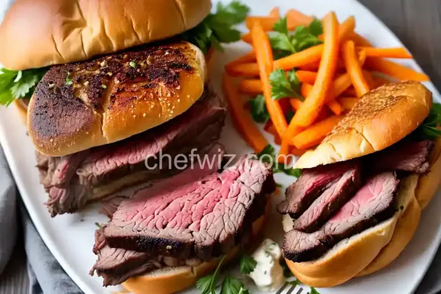 Prime Rib Sandwiches with Horseradish Sauce