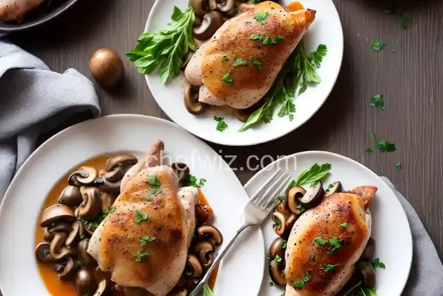 Prosciutto-Stuffed Chicken with Mushroom Sauce