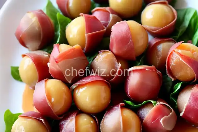 Prosciutto Wrapped Melon Balls