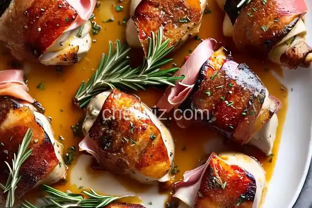 Prosciutto Wrapped Rosemary Chicken Thighs