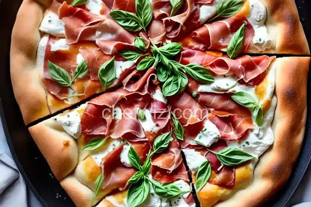 Prosciutto and Goat Cheese Pizza