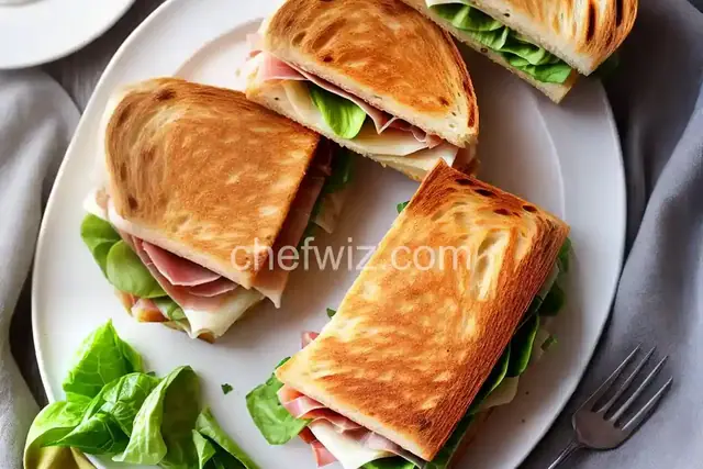 Prosciutto and Provolone Panini Sandwiches