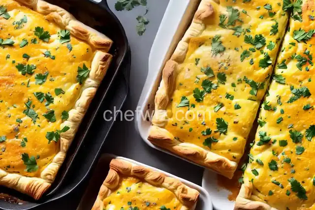 Puff Pastry Cheesy Garlic Bread