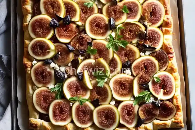 Puff Pastry with Figs, Goat Cheese, and Caramelized Onion