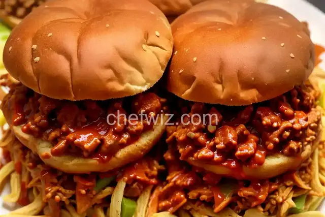 Pulled Chicken Sloppy Joes (Sloppy Chickens)