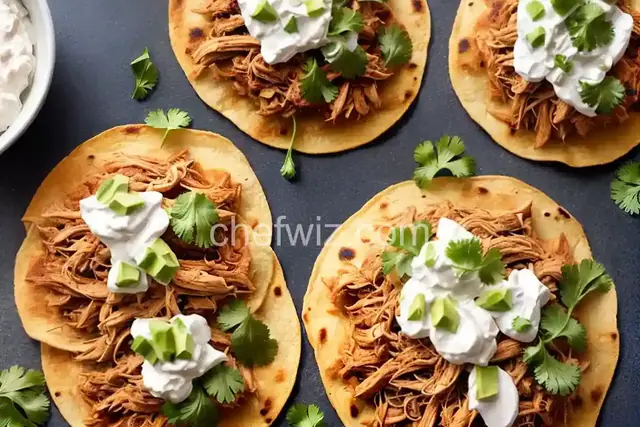 Pulled Chicken Tostadas