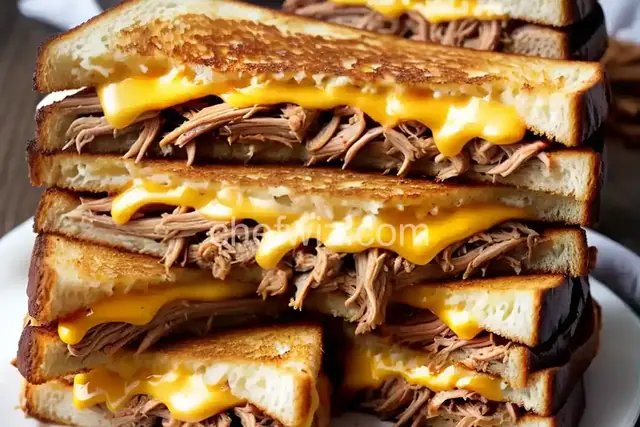 Pulled Pork Grilled Cheese