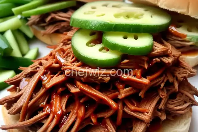 Pulled Pork Sandwich with Black Pepper Vinegar Sauce and Green Onion Slaw