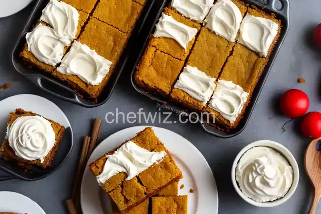 Pumpkin Bars with Cream Cheese Frosting