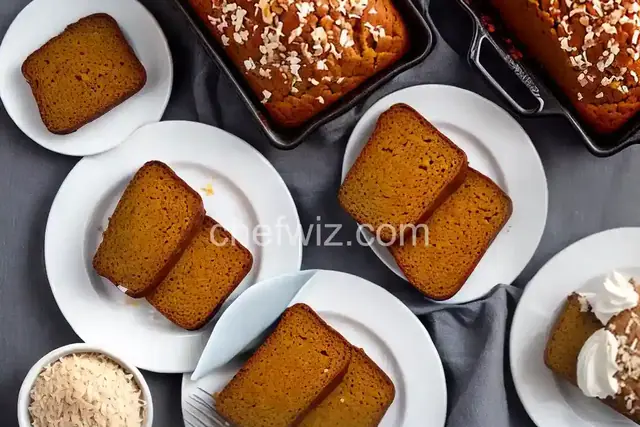 Pumpkin Bread with Toasted Coconut