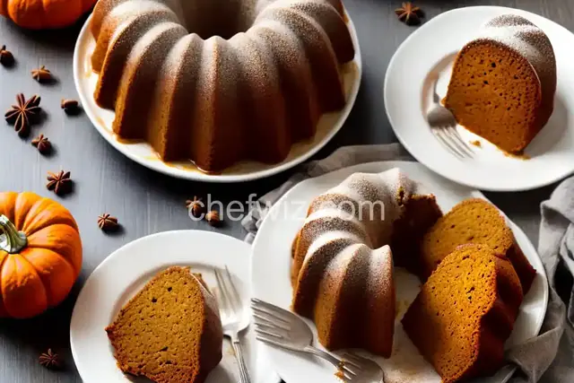 Pumpkin Bundt Cake with Cinnamon Glaze