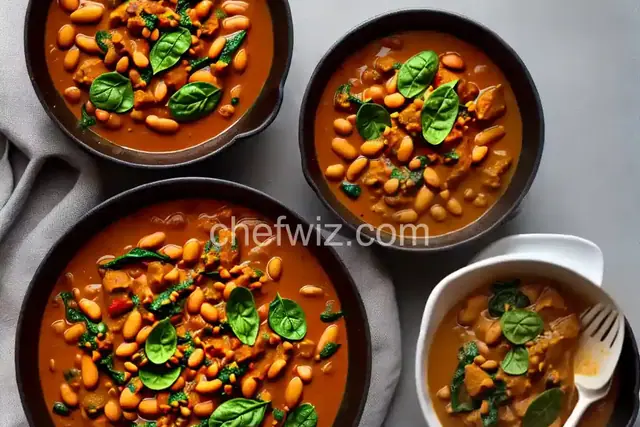Pumpkin, Butter Bean, and Spinach Curry