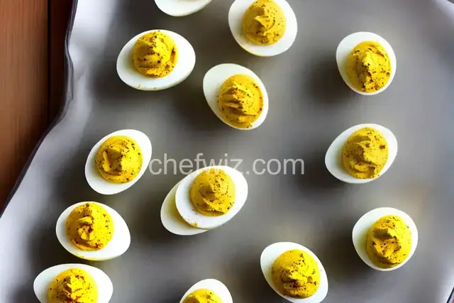 Pumpkin Deviled Eggs