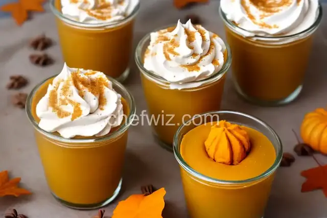 Pumpkin Pie Pudding Shots