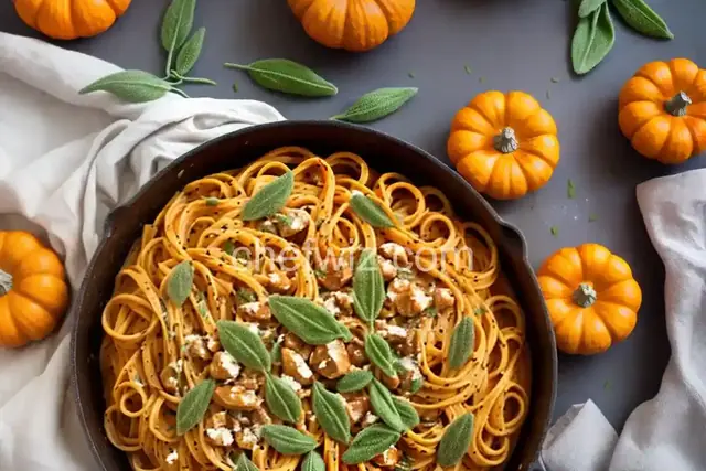 Pumpkin Sage Pasta