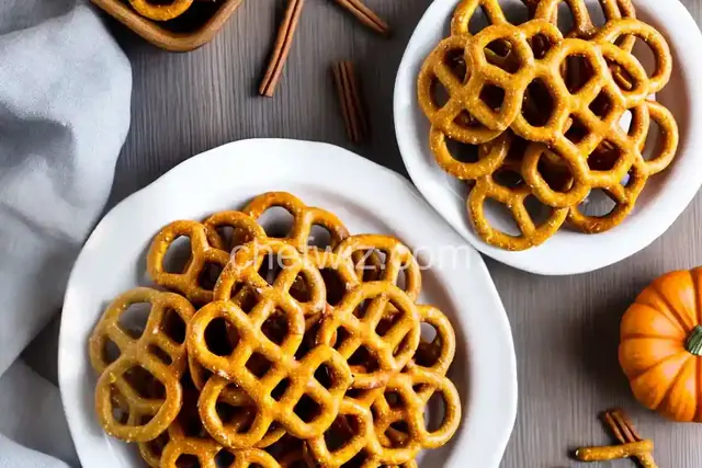 Pumpkin Spice Pretzels