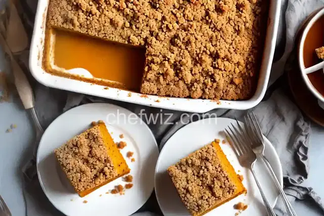 Pumpkin Streusel Coffee Cake