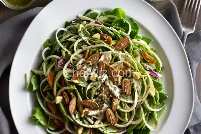 Puntarelle Alla Romana (Puntarelle Salad With Anchovy and Garlic Dressing)