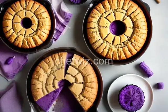 Purple Yam and Coconut Mochi (Ube Bibingka)