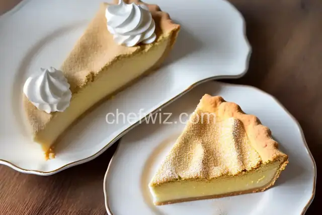 Quebec City Sugar Pie with Thick Cream