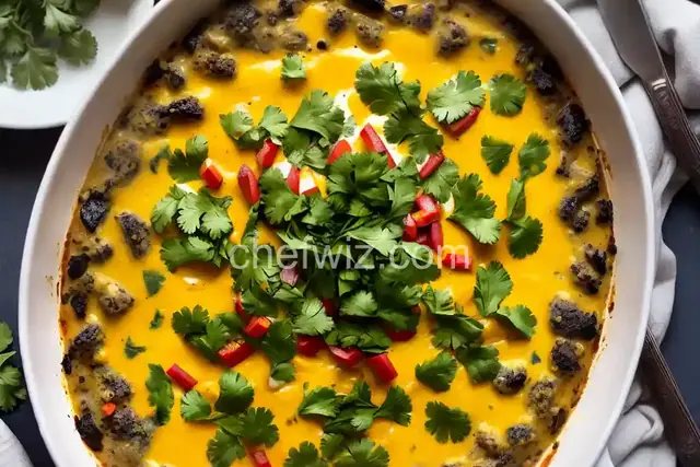Queso Fundido With Roasted Poblano Vinaigrette