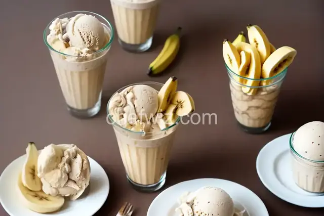 Quick Banana Milkshake (Ice Cream Free)