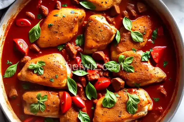 Quick Chicken Cacciatore