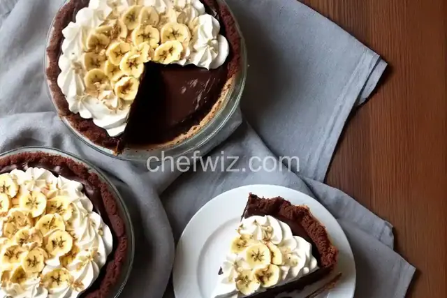 Quick Chocolate Banana Cream Pie