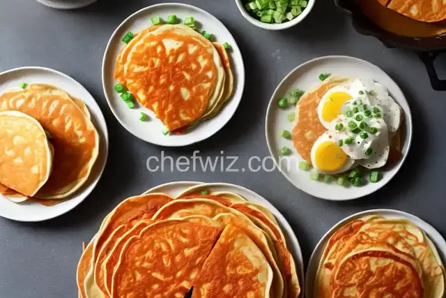Quick Kimchi Pancakes
