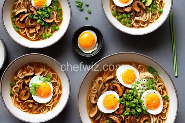 Quick Kimchi Ramen With Shiitake Mushrooms and Soft-Cooked Egg Recipe