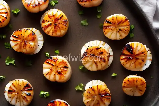 Quick Marinated Grilled Scallops
