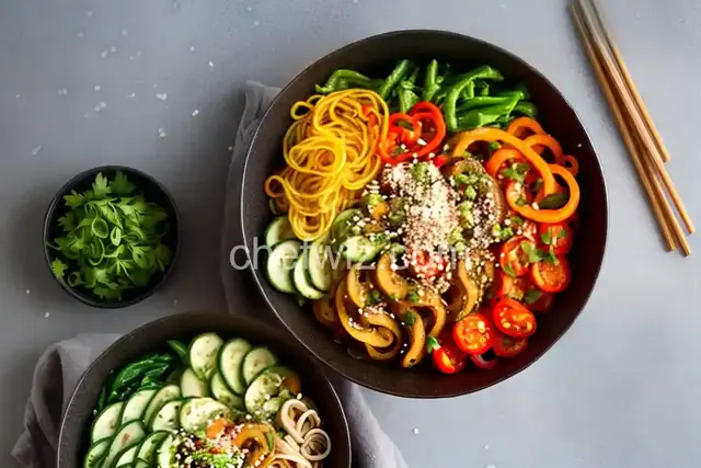 Quick Noodle-Veggie Bowls