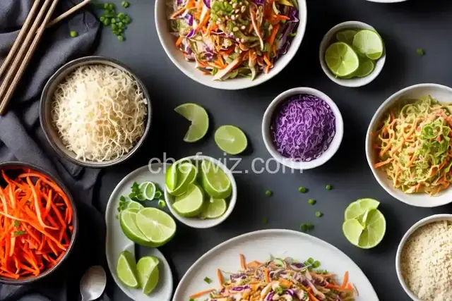 Quick Pickled Asian Slaw