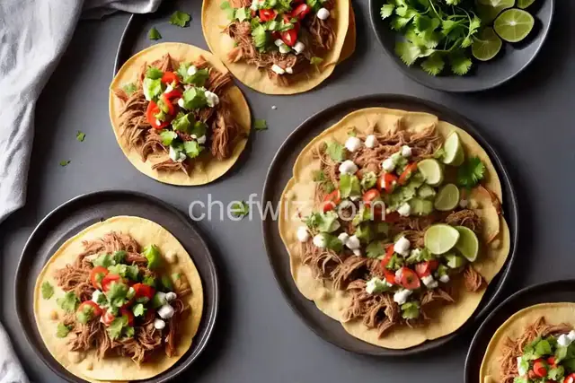Quick Pulled Pork Tostadas