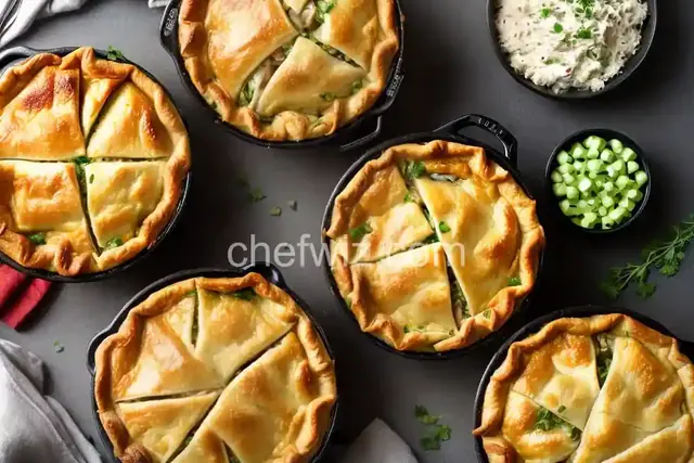 Quick Rotisserie Chicken Pot Pies