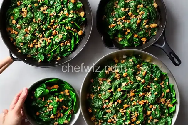Quick Sauteed Spinach