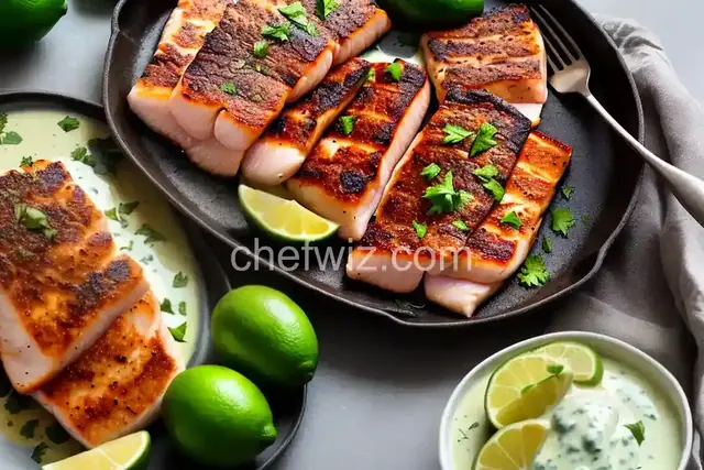 Quick and Easy Broiled Bluefish Fillets With Lime Aioli Recipe
