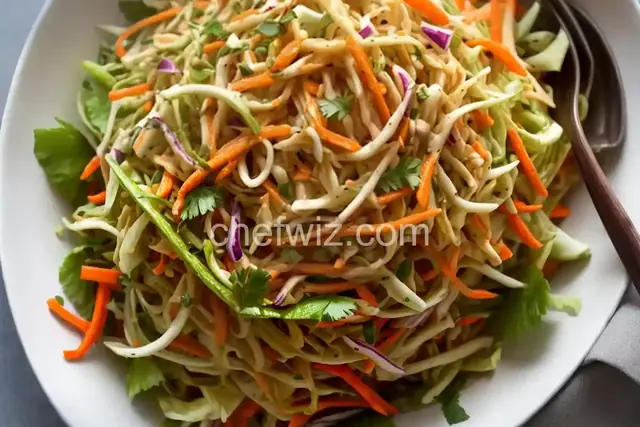 Quick and Easy Thai Style Coleslaw