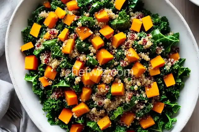 Quinoa, Butternut Squash, and Kale Salad