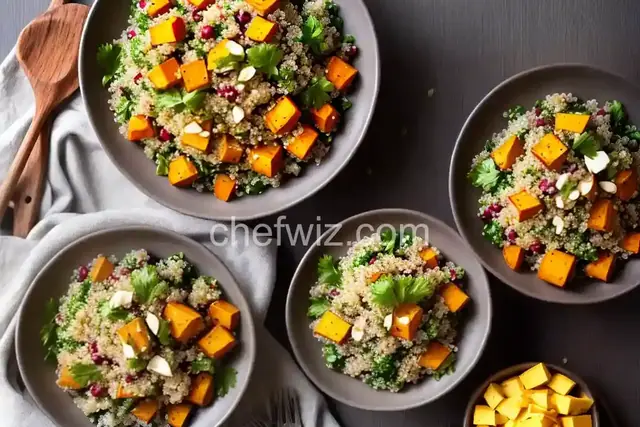 Quinoa Salad with Roasted Yams