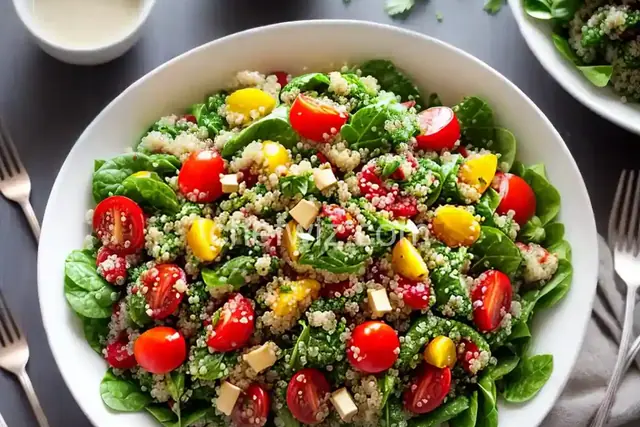 Quinoa Veggie Salad with Zesty Vinaigrette