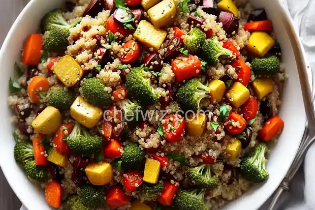 Quinoa with Buttery Roasted Vegetables