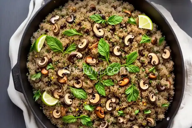 Quinoa with Mushrooms