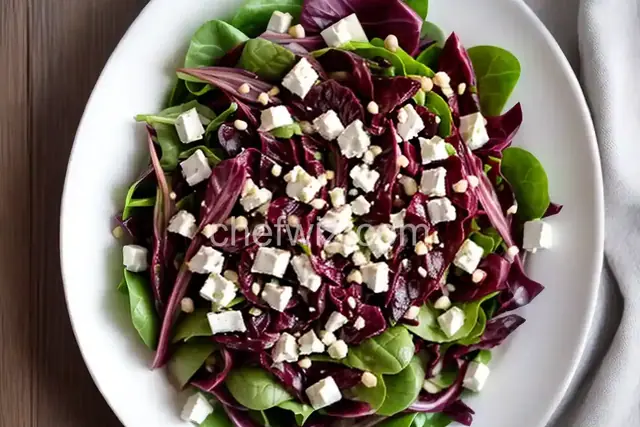 Radicchio, Bean, and Feta Salad